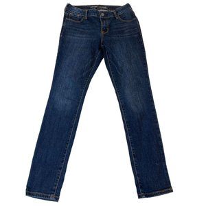 Old Navy Women Rockstar Jeans Denim Mid Rise Skinny Leg Stretch Cotton Blue SZ 6